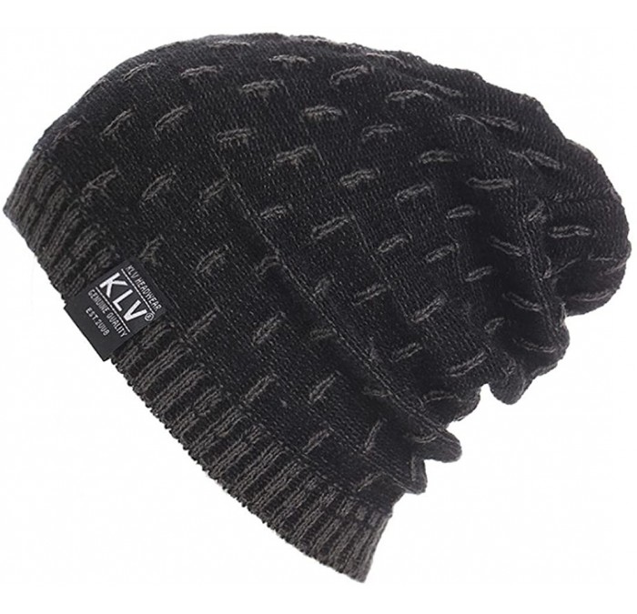 Skullies & Beanies Clearance!! Mens Winter Warm Knitting Hats Wool Baggy Slouchy Beanie Hat Skull Cap - CF188NKSZ9U $11.19
