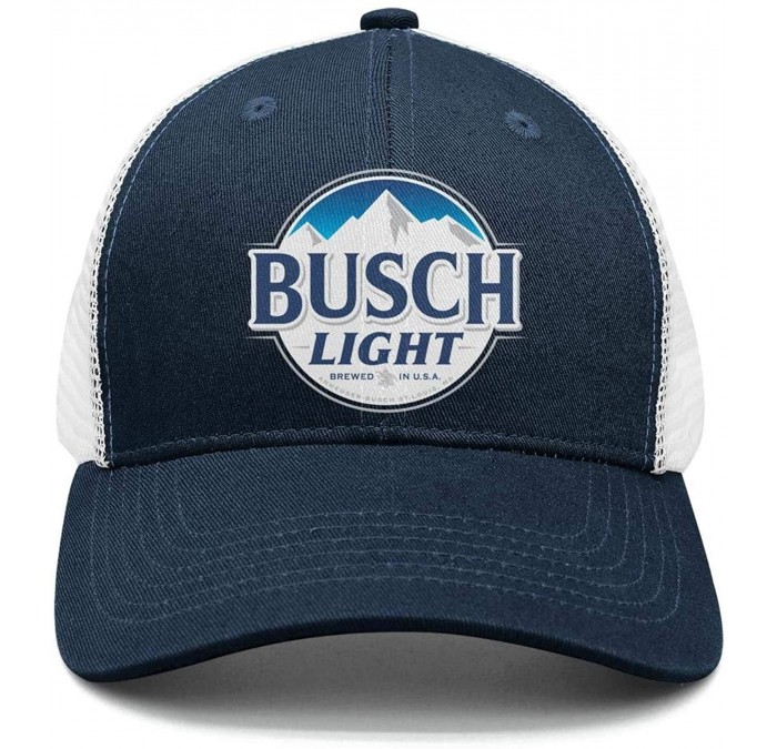 Baseball Caps Cool Busch-Light-Beer-Sign- Snapback Hats Vintage Mesh Cap - CR18RD723LC $33.16