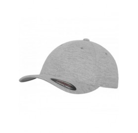 Baseball Caps Double Jersey Stretchable Baseball Cap - Grey - CS11IMXOH17 $19.50