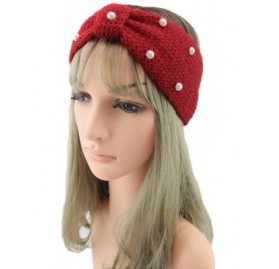 Cold Weather Headbands Knitted Headband Accessories Knitting Hairband - Red - CP18AH47MSW $8.05