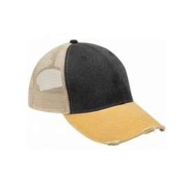 Baseball Caps Durable Structured Ollie Cap - Black/Mustard/Tan - C312MA6W2I8 $11.36