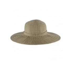 Sun Hats Women's Sewn Ribbon Crusher Hat - Sage - CB18760SRQ6 $27.19