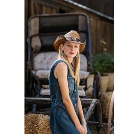 Cowboy Hats Women's Bandwagon Longhorn Rhinestone Western Hat - C818C60W6UR $77.49