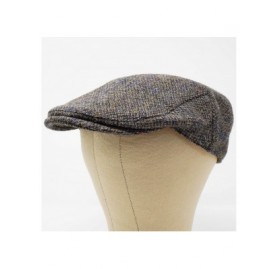 Newsboy Caps Nevis Flat Cap - 100% Handwoven Wool - Harris Tweed - Water Resistant - Partridge Brown - C718ZO586GD $41.98