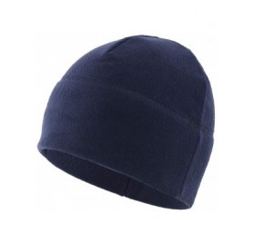 Skullies & Beanies Mens Winter Hat Fleece Beanie Warm Skull Cap Watch Cap - Navy Blue - CA18YI3Z4UX $10.95