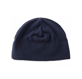 Skullies & Beanies Mens Winter Hat Fleece Beanie Warm Skull Cap Watch Cap - Navy Blue - CA18YI3Z4UX $10.95