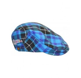 Baseball Caps Men's Hat - Blue Plaid - CI11UT4WGWT $41.01