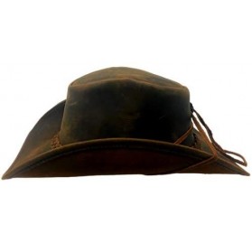 Cowboy Hats Leather Cowboy Hat Traders Down Under - Denali Brown - CW18GOZZZCI $38.05
