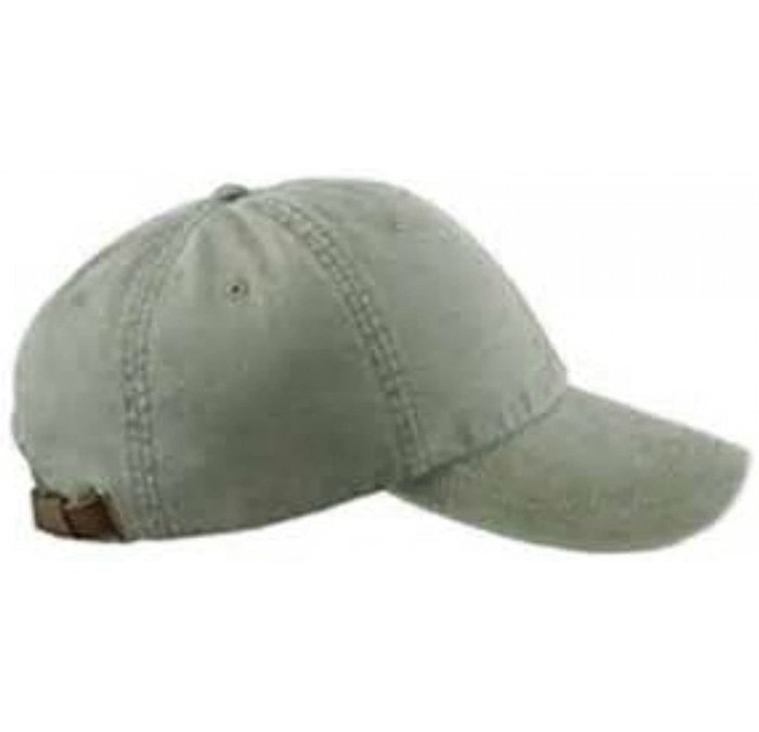 Baseball Caps Monogrammed 6-Panel Low-Profile Washed Pigment-Dyed Cap - Cactus - CL12IJQE7XT $16.84
