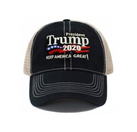 Baseball Caps Trump 2020 Keep America Great Campaign Embroidered US Hat Baseball Trucker Cap New TC101 TC102 - Tc101 Black - ...