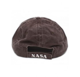 Baseball Caps NASA I Need My Space Pigment Dye Embroidered Hat Cap Unisex Adult Multi - Brown - CE1886GD9M3 $19.42