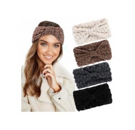 Cold Weather Headbands Knitted Ear Warmer Warm Crochet Chunky Ear bands Head Wraps Wool Headband for Women Teen Girls - C718Y...