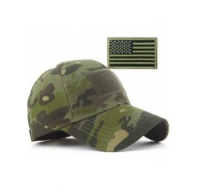 Baseball Caps Camouflage Baseball American Tactical Operator - Woodland - CQ18AQ0MC30 $27.54