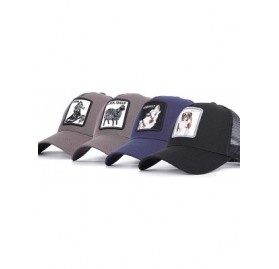 Baseball Caps Wolf-Hats Animal Trucker Hat Snapback Baseball Cap - Bulldog(black) - CC18OQNLTCC $11.50