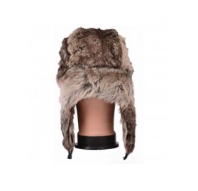 Bomber Hats Earflap Hat Winter Faux Fur Trapper Ski Hats Womens Girls Mens Multi Styles - Faux Fur - Beige & Brown - C711O89L...