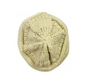 Skullies & Beanies Winter Warm Knitted Infinity Scarf and Beanie Hat - Beige - CT12FLPTG3H $13.90