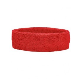 Headbands Thick Headband- One Size - Red - C812L32HQD9 $7.77