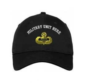 Baseball Caps Custom Low Profile Soft Hat Master Parachutist Embroidery Military Unit Cotton - Black - CH18QYM7ILY $15.64