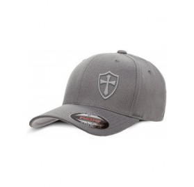 Baseball Caps Crusader Knights Templar Cross Baseball Hat - Grey / Grey - CM12LG3S9CH $27.87