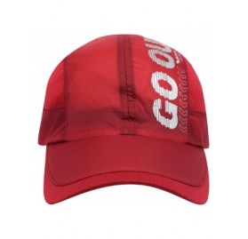 Baseball Caps Light Weight Lt.Weight Performance Quick Dry Race/Running/Outdoor Sports Hat Mens Womens Adults - Red - C2198GX...