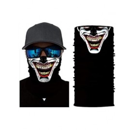 Balaclavas 5pcs Joker Face Scarf Sun Neck Gaiter Balaclava Neckerchief Bandana Headband Black - CO18QRL0Y0O $38.74