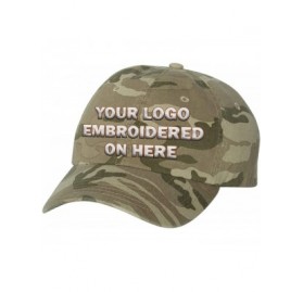 Baseball Caps Custom Dad Soft Hat Add Your Own Embroidered Logo Personalized Adjustable Cap - Tan Camo - CF1953WS5YL $20.79