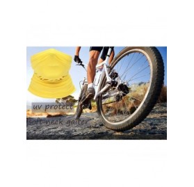 Balaclavas Summer Neck Gaiter Face Scarf/Face Cover/Bandana Neck Cover for Sun Hot Cycling Hiking Fishing - Yellow - CP18YZQK...