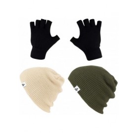 Skullies & Beanies Winter Beanies - Warm Knit Men's and Women's Snow Hats/Caps - Unisex Pack/Set of 2 - CS18G3RRLY5 $14.68