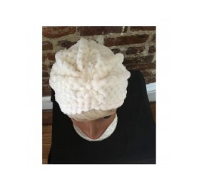 Headbands Faux Fur Turban Hair Cover One Size - Eggnog Cream - CP18ZE2N68X $11.69