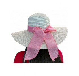 Sun Hats Floppy Stylish Sun Hats Bow and Leather Design - Style C - Rose - C818CLNZ760 $14.81