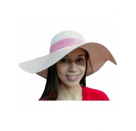 Sun Hats Floppy Stylish Sun Hats Bow and Leather Design - Style C - Rose - C818CLNZ760 $14.81