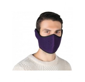 Balaclavas Unisex Winter Ski Mask Outdoor Protect Face Cover Earmuffs Balaclava Cycling Bicycle Motorcycle Mask (Purple) - C4...
