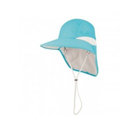 Sun Hats Women's Microfiber UV Large Bill Cap - Aqua - C111UUZNQWV $31.81