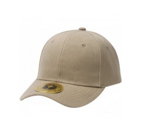 Baseball Caps Structured Hook & Loop Adjustable Hat - Khaki - CA182GSQGIS $11.22