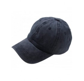 Baseball Caps Cotton Baseball Caps for Men and Women Sun Hat Adjustable Unisex Cap - Navy - CE182LAUNOS $30.10