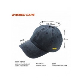 Baseball Caps Cotton Baseball Caps for Men and Women Sun Hat Adjustable Unisex Cap - Navy - CE182LAUNOS $30.10