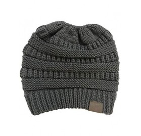 Skullies & Beanies Women Fashion Casual Crochet Knit Hats Skullies Beanie Hat Winter Warm Cap Skullies & Beanies - Dark Gray ...