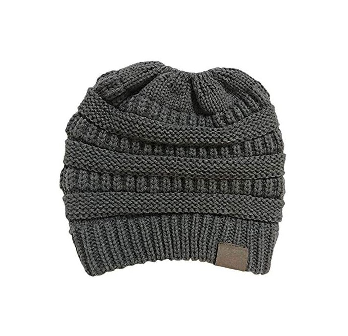 Skullies & Beanies Women Fashion Casual Crochet Knit Hats Skullies Beanie Hat Winter Warm Cap Skullies & Beanies - Dark Gray ...