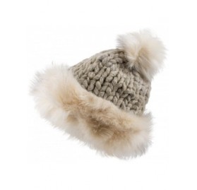 Skullies & Beanies Winter Hats for Women Warm Knit Plus Faux Fur Lining for Ultra Warm and Beautiful Hats - C5182G6EG06 $6.83