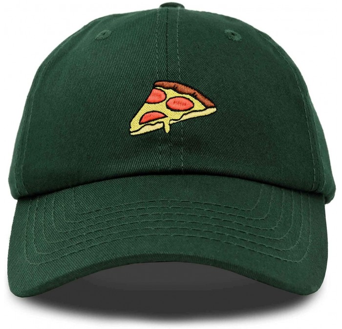 Baseball Caps Pizza Slice Hat Baseball Cap - Dark Green - CD18M5D6YUI $23.16