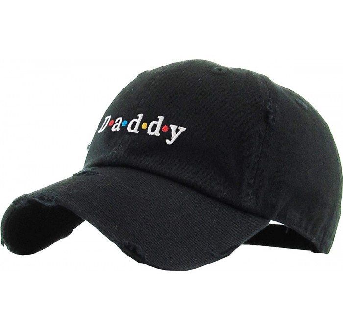 Baseball Caps Good Vibes Only Heart Breaker Daddy Dad Hat Baseball Cap Polo Style Adjustable Cotton - C11930DKZ6D $12.90