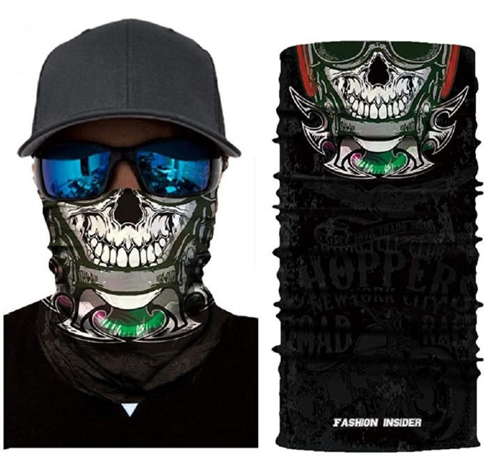 Balaclavas Unisex 3D Skull Printed Balaclava Headwear Multi Functional Face Mask for Outdoor Cycling Riding Motorcycle - CC19...