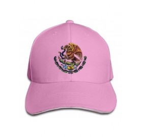 Skullies & Beanies Mexican Flag Unisex Fashion Adjustable Sandwich Baseball Cap/Hat Navy - Pink - C7186HR7XE9 $16.23