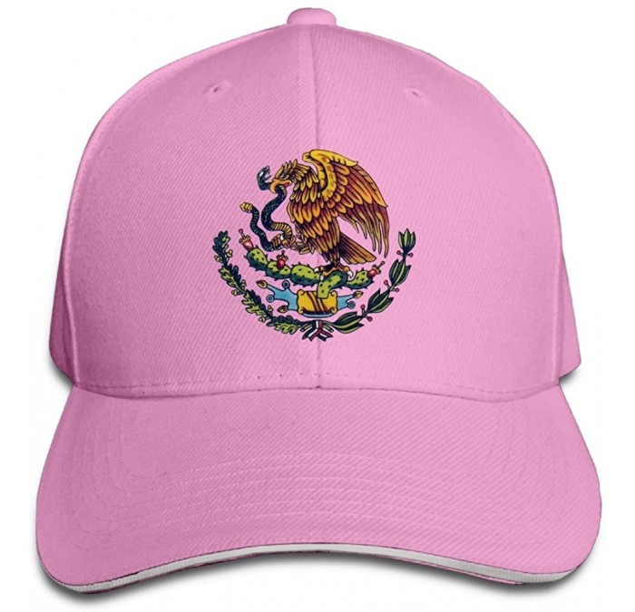 Skullies & Beanies Mexican Flag Unisex Fashion Adjustable Sandwich Baseball Cap/Hat Navy - Pink - C7186HR7XE9 $30.70