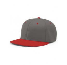 Baseball Caps PTS40 DRYVE R-Flex FIT PTS 40 Baseball HAT Ball Cap - Charcoal/Red - CC186XU8WCC $11.36