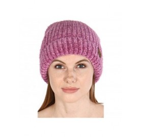 Skullies & Beanies Hand Knit Beanie Cap for Women- Soft Handmade Handknit Thick Cable Hat - N.lavender 25 - C318QQS5A7I $12.56