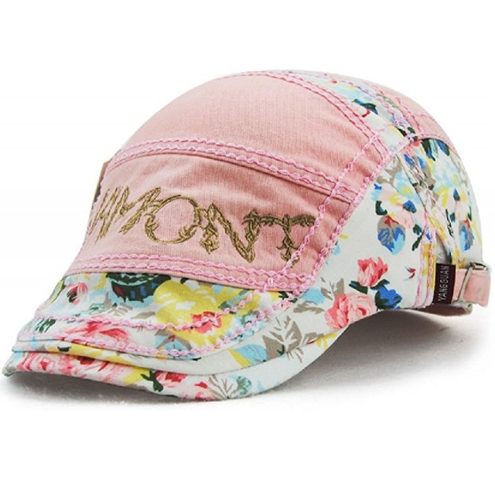 Newsboy Caps Women's Trendy Summer Visor Sun Embroidery Newsboy Beret Cap Hat - CB18DARDR9E $32.61