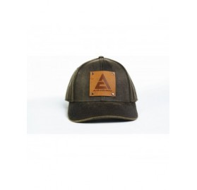 Baseball Caps Allis Chalmers Hat with Leather Logo Emblem- Oil Distressed - CS18G3TRXSX $29.28