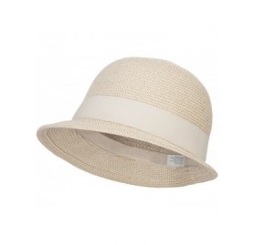 Bucket Hats UPF 50+ Women's Slanted Brim Cloche - White - CU12CX1JVKZ $47.21