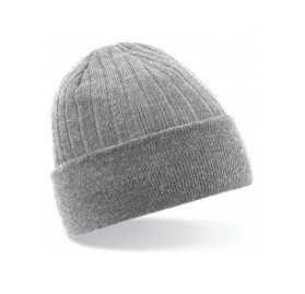 Skullies & Beanies Thinsulate Thermal Winter/Ski Beanie Hat - Heather Grey - CE11Y2U9XQ3 $11.86
